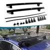 Roof Rail Aluminum Lockable Roof Rail Racks Cross Bars Crossbars Luggage Carrier for Toyota Prius 2001-2024 2025 Black view 1