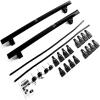 Roof Rail Aluminum Lockable Roof Rail Racks Cross Bars Crossbars Luggage Carrier for Toyota Prius 2001-2024 2025 Black view 2