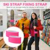8pcs Ski Straps Fasteners, Adjustable Snow Ski Wrap Carrier Straps Ski Bands Tapes Storage Ties with Protective Pad Ski Boot Straps for Carrying Ski Boards Poles Winter Sports Accessories view 4