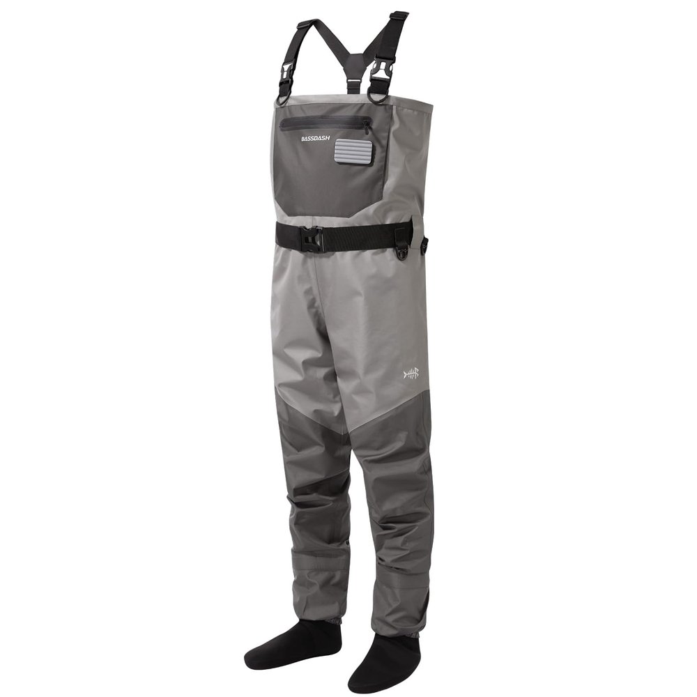 BASSDASH FW08 Mens Breathable Waders Waterproof Fly Fishing Chest Fishing