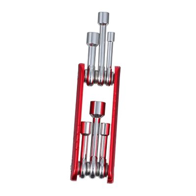 Anneome Folding Socket Tool Kit for Bicycle Repair Compact and Portable Bicycles Repair Socket Set for Home and Outdoor Use