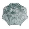 Anneome 16 Holes Shrimp Net Fishing Pot Foldable Fish Trap Fish Net Accessories for Freshwater Pond River Lake