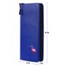 2thpart Golf Gloves Holder Case, Zipper Premium Glove Caddie, Organizer for Golf Gloves Synthetic Leather Blue view 2