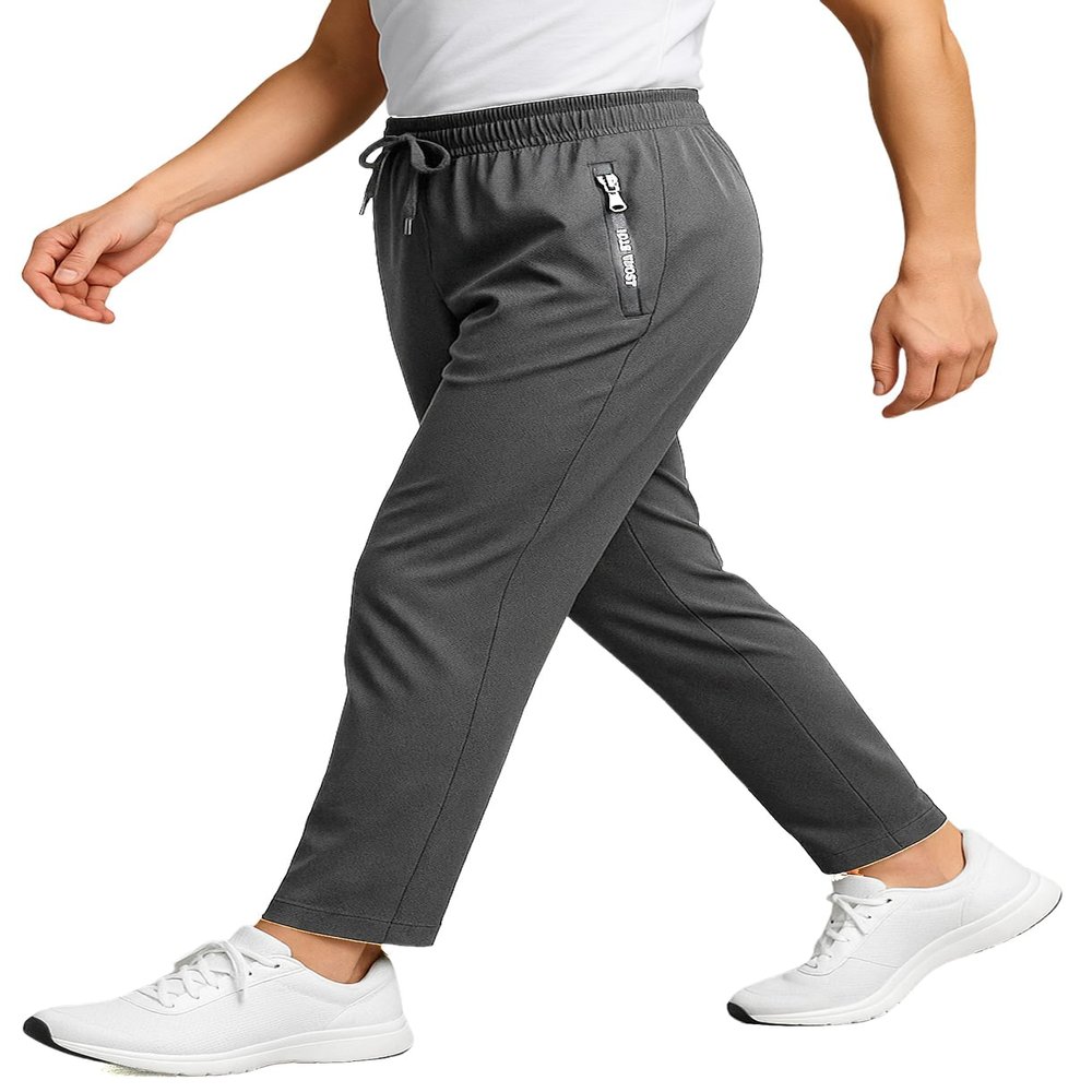 Loodion Stretch Active Women, Stretch Active for Older Women, Capris for Seniors (Grey(Straight),S)