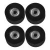 4 Pieces Fitness Trolley Seat Rail Rollers for Water Resistance Rowing Machine, Nylon Steel Cushion Moving Wheel, Row Machines Part Replacement for Home Gym Fitness Equipment view 1