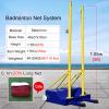 ZAIHW Backyards Training Badminton Net with Metal Pole and Heavy Duty Base, Kids Portable Tennis Net for Driveway, Garden, Stadium Court & Outdoor Team Sports view 2
