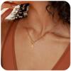 ELKEYE Versatile Luxury OT-Clasp Clavicle Necklace for Women 18K Gold-Plated with Micro-Pav Zircon Heart & Cross Pendant view 3
