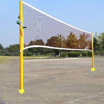 ZAIHW 5ft Tall Tennis Court with 20ft Net and Steel Post, Ground Mount Badminton Net Set for Backyard/Concrete/Garden/Schoolyard/Outdoor Games for Kids Adults