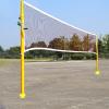 ZAIHW 5ft Tall Tennis Court with 20ft Net and Steel Post, Ground Mount Badminton Net Set for Backyard/Concrete/Garden/Schoolyard/Outdoor Games for Kids Adults view 1