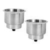 Happyyami 2pcs Stainless Steel Kayak Cup Holder Easy to Install Drink Holder for Boats Rvs and Outdoor Use Construction Design for Stable Beverage Support view 1