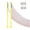 ZAIHW Badminton Net Portable with 2 Pole, Kids Adult Tennis Nets Outdoor Heavy Duty for Driveway Backyard Playground, Ground Mount with Screws Kits view 1