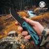 KNINE OUTDOORS Hunting Pocket Knife with Replaceable Blades and Clip, Skinning and EDC for Deer Hunting, With 9 Blades (Blue) view 4