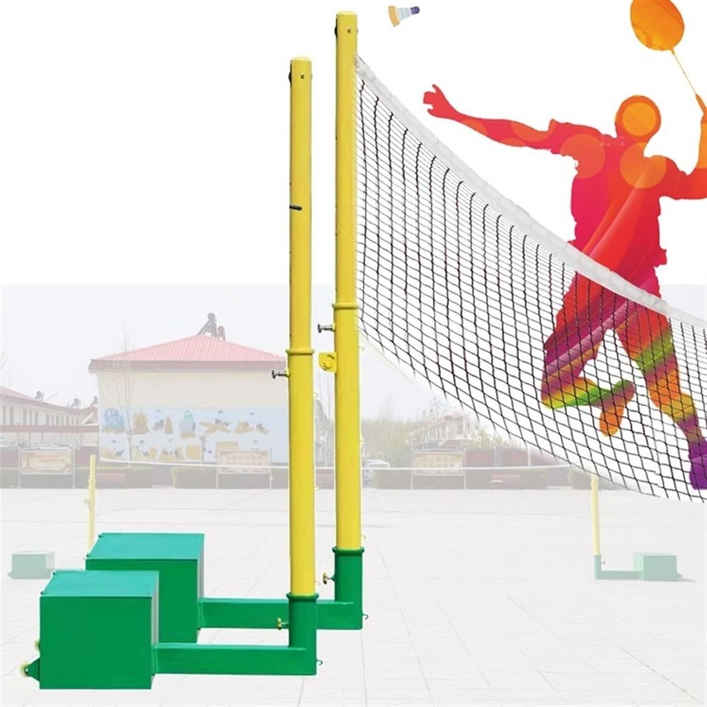 ZAIHW Freestanding Badminton Sets with Replacement Balls Netting, Heavy Duty Portable Pickleball Combo Kits for Backyard Driveway Stadium Playground, Easy to Move(with 7.5m Pickleball net)