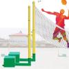 ZAIHW Freestanding Badminton Sets with Replacement Balls Netting, Heavy Duty Portable Pickleball Combo Kits for Backyard Driveway Stadium Playground, Easy to Move(with 7.5m Pickleball net) view 1