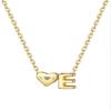 ChicSilver E Necklace Gold Plated Necklace for Women 14K Gold Plated Necklace Personalized Letter Necklace Gold Plated view 1