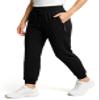 Loodion Stretch Active Women, Stretch Active for Older Women, Capris for Seniors (Black(Jogger),4XL) view 1
