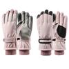 Dsgzkk Gloves,Women Winter Waterproof Snow Gloves Floral Embroidery Thermal Insulated Warm Non-Slip Snowboard Mittens view 3