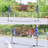 ZAIHW Badminton Net Stand 1.5M Height Badminton Net Frame for Court Beach Driveway, Freestanding Foldable Portable Ball Game Sport Training Equipment, Easy Setup view 2