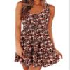AUNEAL Womens Summer Dresses Sleeveless Button Down Casual Swing Mini Dress L view 2