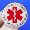 2pcs Medical Alert NUT ALLERGY Enamel Pins, Star of Life Nut Allergy Alloy Lapel Pins, Outdoor Clothing Backpack Hat Accessories view 4