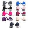 Dsgzkk Windproof Solid Color Gloves Warm Full Finger Mitten Cute Winter Outdoor Gloves Fuzzy Plush Gloves for Boys Girls view 4