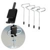 Amagogo Ice Anchor Tool Kit Drill Adapter with 4 Threaded Pegs Sturdy Shelter Stakes for Setting up Ice Fishing Shelter Tent Outdoor view 3