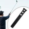 Aosekaa Golf Alignment Stick Cover Protective Case Club Cover Portable Plush Inner Lining Swing Training Golf Indicator Rod Holder, Black view 4