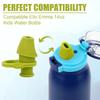2pcs Bite Valve Spout Replacement for Ello Emma 14oz Kids Water Bottle, Silicone No BPA Water Bottle Mouthpiece Lid Replacement Compatible with Ello Emma 14oz Accessories Parts(Green) view 4