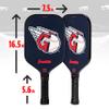 Franklin Sports MLB Cleveland Guardians Pickleball Paddle - Official MLB Team Rackets - USAP (USAPA) Approved Premium Quality Pickleball Paddles - Authentic Team Logos + Colors view 2