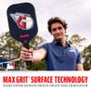Franklin Sports MLB Cleveland Guardians Pickleball Paddle - Official MLB Team Rackets - USAP (USAPA) Approved Premium Quality Pickleball Paddles - Authentic Team Logos + Colors view 4