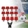 Menolana 12 Pieces Football Shoe Spikes Soccer Boot Cleats M6 Threaded Football Boot Rugby for Competition Training Indoor, Red view 4
