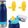 2pcs Bite Valve Spout Replacement for Ello Emma 14oz Kids Water Bottle, Silicone No BPA Water Bottle Mouthpiece Lid Replacement Compatible with Ello Emma 14oz Accessories Parts(Yellow)