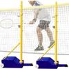5ft-6.8ft Adjustable Height Volleyball Net Frame,Volleyball Poles for Backyard,Volleyball Badminton Poles Net Set,Portable Volleyball Poles with Net,for Outdoor/Indoor view 1