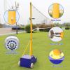 5ft-6.8ft Adjustable Height Volleyball Net Frame,Volleyball Poles for Backyard,Volleyball Badminton Poles Net Set,Portable Volleyball Poles with Net,for Outdoor/Indoor view 3