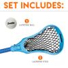 Franklin Sports Future Champs Youth Lacrosse Stick + Ball Set - Blue view 2
