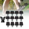 Menolana 12 Pieces Football Shoe Spikes Soccer Boot Cleats M6 Threaded Football Boot Rugby for Competition Training Indoor, Black view 3