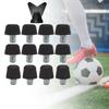 Menolana 12 Pieces Football Shoe Spikes Soccer Boot Cleats M6 Threaded Football Boot Rugby for Competition Training Indoor, Black view 4