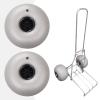 LIECARYAM Beach Wheels Beach Tires 2Pcs Balloon Wheels Replacement Balloon Wheels Replacement Big Beach Sand Tires for Kayak Dolly Canoe (10Inch) view 1