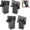 Generic Deer Stand Brackets 4x4, Black Steel, Compound Angle, 4 Count view 1