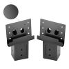 Generic Deer Stand Brackets 4x4, Black Steel, Compound Angle, 4 Count view 2