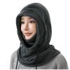 Balaclava Face Mask: Winter Polar Fleece Hood Ski Masks for Men Women, Convertible Full-Face Hood Cover Hat Cap Scarf Gray view 1