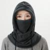 Balaclava Face Mask: Winter Polar Fleece Hood Ski Masks for Men Women, Convertible Full-Face Hood Cover Hat Cap Scarf Gray view 3
