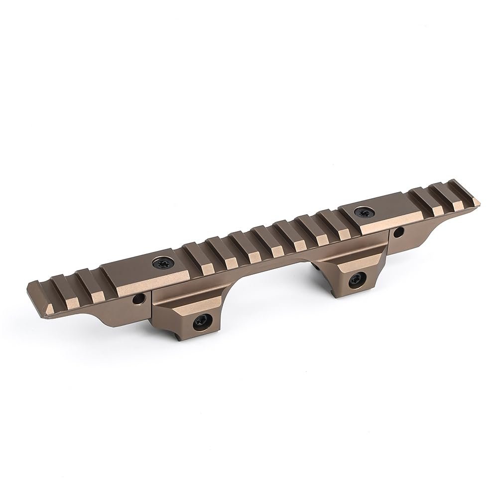 QIRUIMY Optic Mount Modular Lightweight Elevated Optical Mount for PEQ/NGAL/558 8T Red Dot /G33/G43 3X Magnifier,Lightweight Lower 1/3 Style Optics Riser Scope Mount for 20mm Rail
