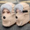 2025 Waterproof Winter Trappers Unisex Fleece Earflap Face Mask Hats Women and Men Outdoor Trapper Hat with Ear Flap Khaki view 2