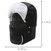 2025 Waterproof Winter Trappers Unisex Fleece Earflap Face Mask Hats Women and Men Outdoor Trapper Hat with Ear Flap Khaki view 3