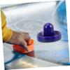 INOOMP Household Air Hockey Accessories Set Black Paddles Blue Paddles Air Hockey Pucks for Family Game Rooms and Competitive Play view 3