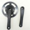 Aymzbd Folding Bike Crankset Square Taper Chainwheel Lightweight with 42T Chainring Crank Arm Set Single Speed for Outdoor Riding view 4