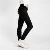 BOOPH Girls Leggings Full Length Stretchy Pants Kids Footless 6-7 Years Black Rose Pink view 4