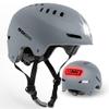 DKONI Bike Helmet with LED Lights Bicycle Helmets Commuter Cycling Helmet USB Rechargeable Front & Back LED Light Helmet for Adult Men Women (Large, Grey) view 1