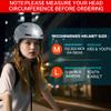 DKONI Bike Helmet with LED Lights Bicycle Helmets Commuter Cycling Helmet USB Rechargeable Front & Back LED Light Helmet for Adult Men Women (Large, Grey) view 2